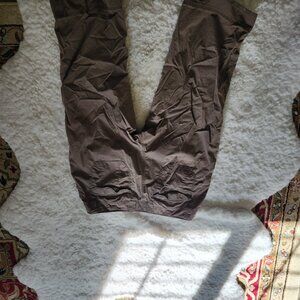 Brown khaki knee length shorts